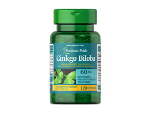 Ginkgo Biloba Standardized Extract 60 mg - 120 softgels