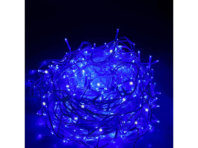 Гірлянда бахрома вулична (зовнішня) Springos 12 м 300 LED + Flash CL0318 Blue - Фото 3