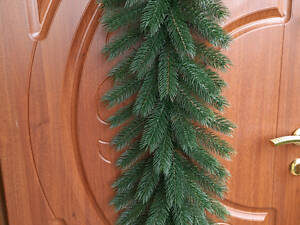 Гірлянда хвойна лита 'Буковельська' 1м зелена / Декоративна ялинкова гілка