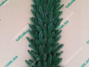 Гірлянда хвойна лита 'Преміум' 1м зелена / Декоративна Ялинкова гілка / Ялинкова літа гірлянда для каміна / Ялинка