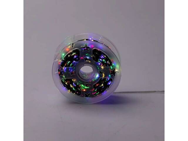 Гирлянда роса на пульте 100 метров на 1000 led светодиодов капля на зеленой проволоке мультиколор 1000L100MGML - Фото 3