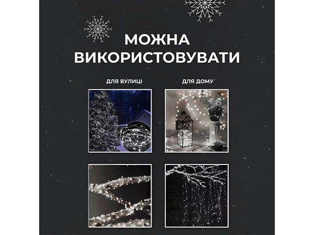 Гирлянда роса на пульте 50 метров на 500 led светодиодов капля на белой проволоке белая 500L50MWW - Фото 4
