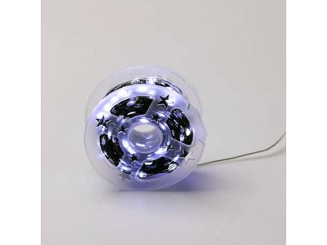 Гирлянда роса на пульте 50 метров на 500 led светодиодов капля на зеленой проволоке белая 500L50MGW - Фото 2