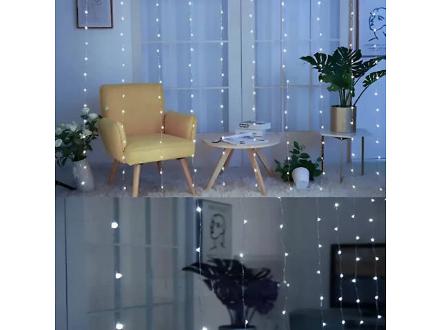 Гірлянда-штора Сіточка LED XPRO 2х2 м (23457417601_654) - Фото 1