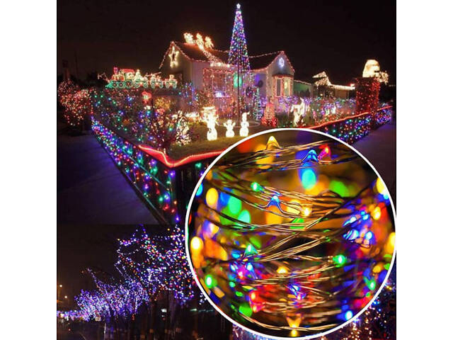 Гірлянда Springos 10 м 100 LED CL0081 Mix - Фото 3