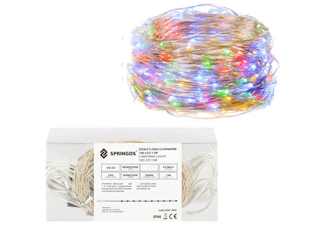 Гірлянда Springos 10 м 100 LED CL0081 Mix - Фото 6