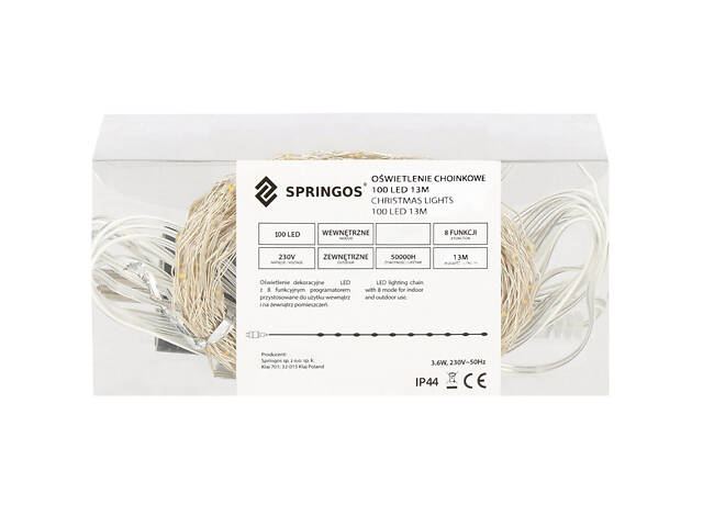 Гірлянда Springos 10 м 100 LED CL0081 Mix - Фото 7
