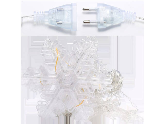 Гирлянда светодиодная штора GarlandoPro снежинка и звезда 12 фигур ED 3х1м гирлянда звезда 1733061ML - Фото 2