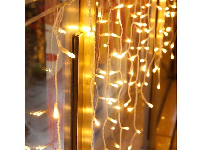 Гирлянда уличная на солнечной батарее на 264 лампочек 13709 6 м желтая - Фото 2