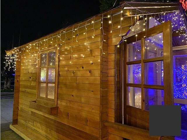 Гирлянда уличная на солнечной батарее на 264 лампочек 13709 6 м желтая - Фото 4