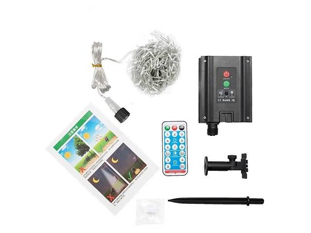 Гирлянда уличная на солнечной батарее на 264 лампочек 13709 6 м желтая - Фото 8