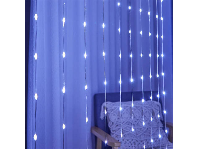 Гірлянда-водоспад 3x3 м 480LED, Xmas, Біла / Новорічна гірлянда штора XPRO (234560817_527) - Фото 5