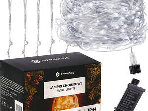 Гірлянда водоспад (штора) Springos 2 x 2 м 400 LED CL0098 Cold White