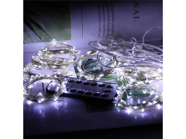 Гірлянда водоспад (штора) Springos 2 x 2 м 400 LED CL0098 Cold White - Фото 3