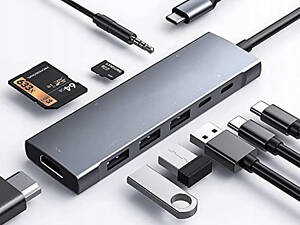 GKEAPZA 9В1 Адаптер-концентратор USB C для iPad Pro MacBook Pro Air M1 2021-2018 гг., концентратор USB C 9 в 1