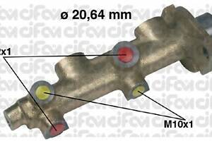Головний гальмівний циліндр для моделей: FORD (FIESTA, FIESTA)