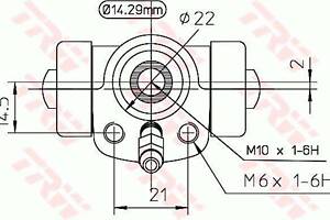 Головний гальмівний циліндр BWA108