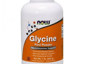 Гліцин Now Foods Glycine Pure Powder 454g 1lb (1086-2022-10-0657)