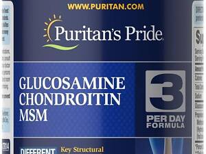 Glucosamine, Chondroitin & MSM-3 Per Day Formula 240Caps