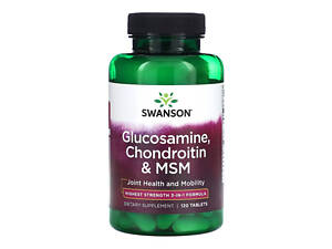 Glucosamine, Chondroitin & Msm Highest Strength3-in-1 Formula - 120 tabs