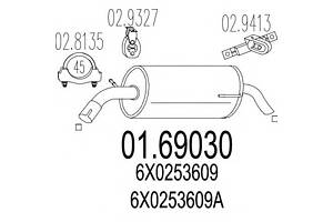 Глушитель для моделей: SEAT (AROSA), VOLKSWAGEN (LUPO)