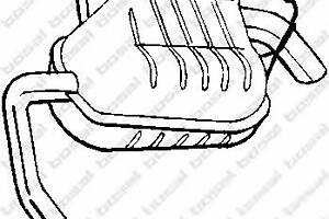 Глушитель (задняя часть) 154965