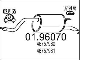 Глушитель FIAT PUNTO (188_) 1999-2012 г.