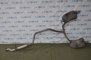 Глушитель задняя часть с бочками Dodge Journey 11-16 3.6 fwd под хром насадки