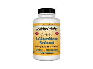 Глутатион Healthy Origins L-Glutathione Setria 250 mg 60 Veg Caps