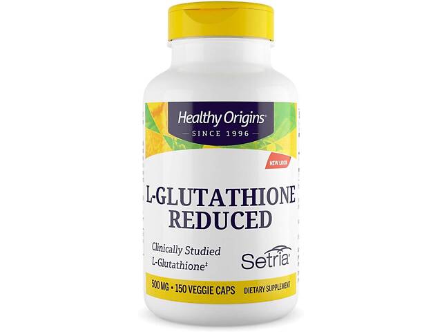 Глутатион, L-Glutathione, Healthy Origins, Setria, пониженный, 500 мг, 150 капсул Глутатион, L-Glutathione, Healthy Origins, Setria, пониженный, 500 мг, 150 капсул