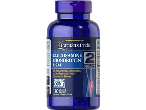 Глюкозамин хондроитин и МСМ, Triple Strength Glucosamine, Chondroitin, MSM, Puritan's Pride, 180 каплет