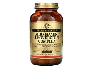 Глюкозамин хондроитин комплекс, Glucosamine Chondroitin, Solgar, экстра сила, 75 таблеток