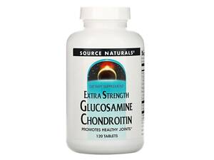 Глюкозамин и хондроитин, Glucosamine Chondroitin, Source Naturals, 120 таблеток