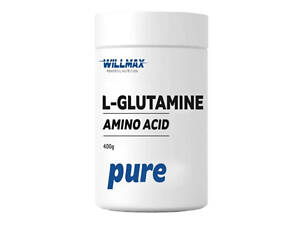 Глютамин для спорта Willmax L-Glutamine 400 g /80 servings/ Pure