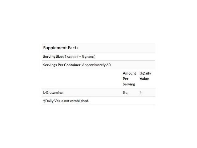 Глютамин Doctor's Best Pure L-Glutamine Powder 10.6 oz 300 g /60 servings/ DRB-00491 - Фото 3