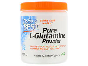 Глютамин в порошке Doctor's Best L-Glutamine Powder 300 г (DRB00491)