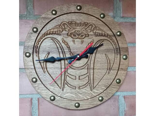 Годинник з натурального дерева 'кобра' - Фото 2