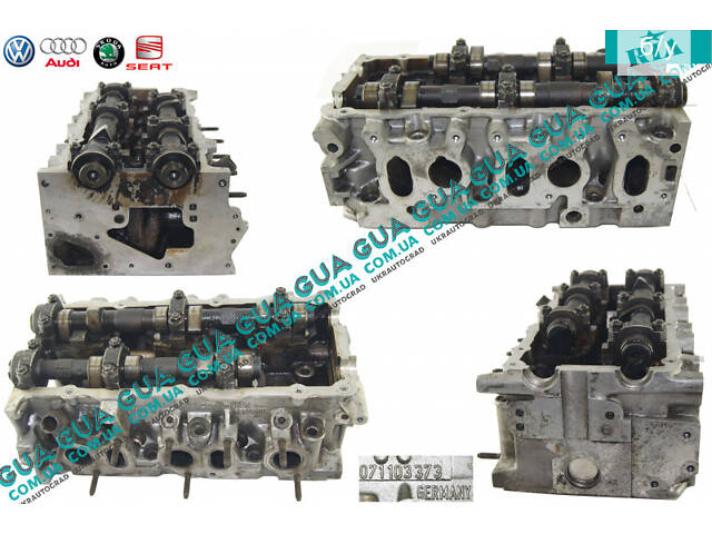 Головка блока цилиндров ( ГБЦ ) в сборе 071103373 Seat / СЕАТ TOLEDO II 1999-2006, VW / ВОЛЬКС ВАГЕН BORA 1998-2005 / БО