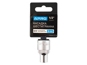 Головка шестигранна Apro — 8 мм x 1/2'