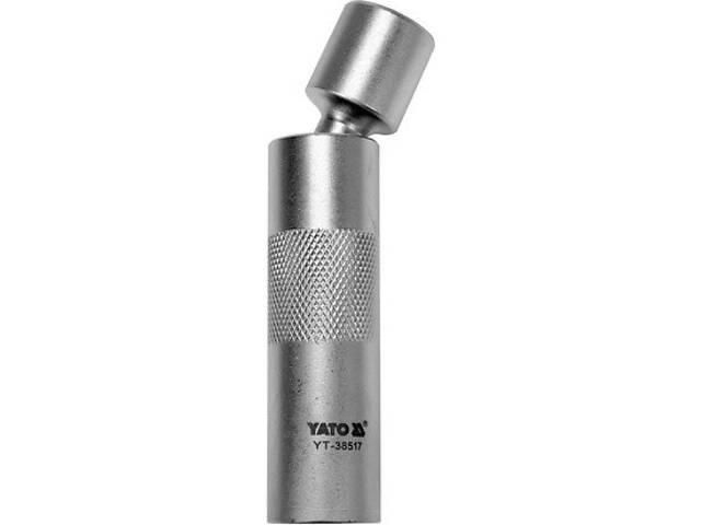 Головка торцевая 12-гранна свічкова М16 кардан 3/8х98 YATO YT-38517 - Фото 2