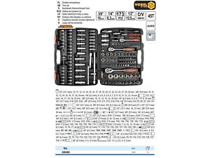 Головки торцевые 1/2 173 штуки STHOR-58688