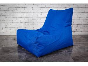 Голубое Бескаркасное Кресло мешок груша диван XL