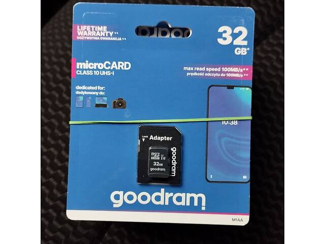 Goodram microSDHC 32GB Class 10 UHS I + SD adapter (M1AA-0320R12) - Фото 12
