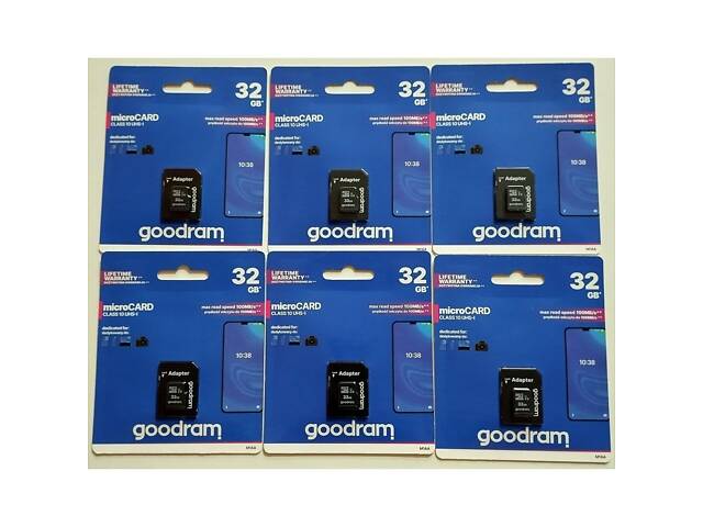 Goodram microSDHC 32GB Class 10 UHS I + SD adapter (M1AA-0320R12) - Фото 13