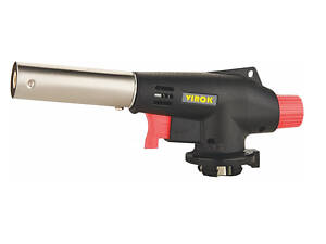 Пальник газовий VIROK з цанговим (швидким) З'єднувачем, п'єзозапалювання, 360° 44V165