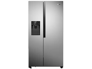 Gorenje Холодильник SBS, 179x68x91см, 2 дв., Х- 368л, М- 167л, A++, NF Plus, Инвертор, диспенсер, Дисплей, серый