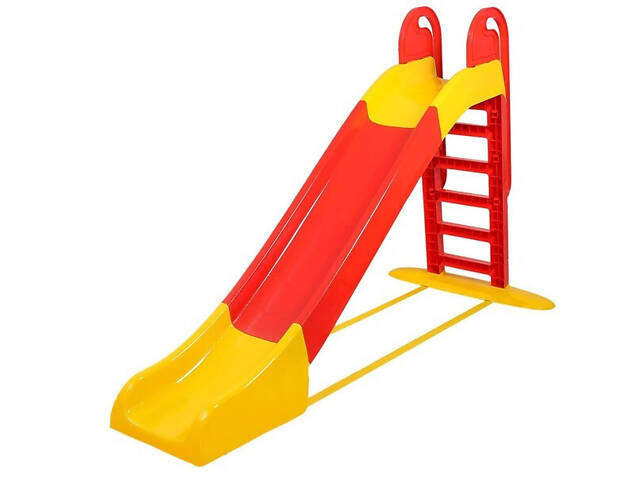 Велика гірка червоно жовта для катання Долоні 014550/3, спуск 243 см - Фото 2