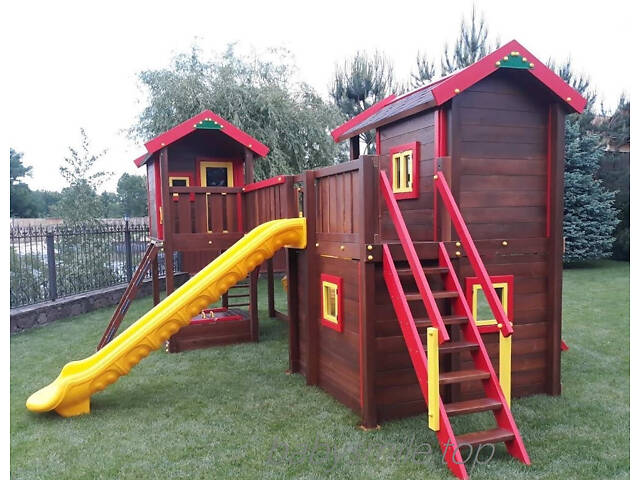 Горка для игровой площадки из литого пластика, платформа 150 см, Турция - Фото 4