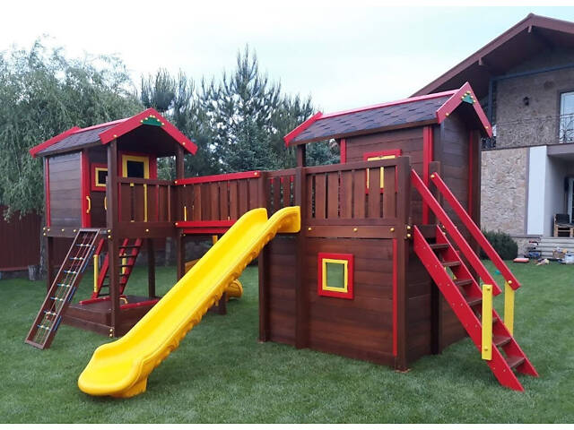 Горка для игровой площадки из литого пластика, платформа 150 см, Турция - Фото 5