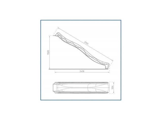 Гірка для спуску 3 м KBT Tsuri PRO пастельний, для платформи 150 см - Фото 5